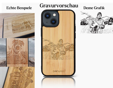 INDIVIDUELL iPhone 13 Bambus-Kunststoff
